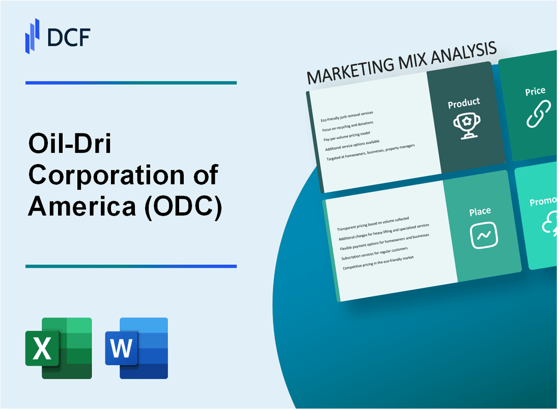Oil-Dri Corporation of America (ODC) Marketing Mix