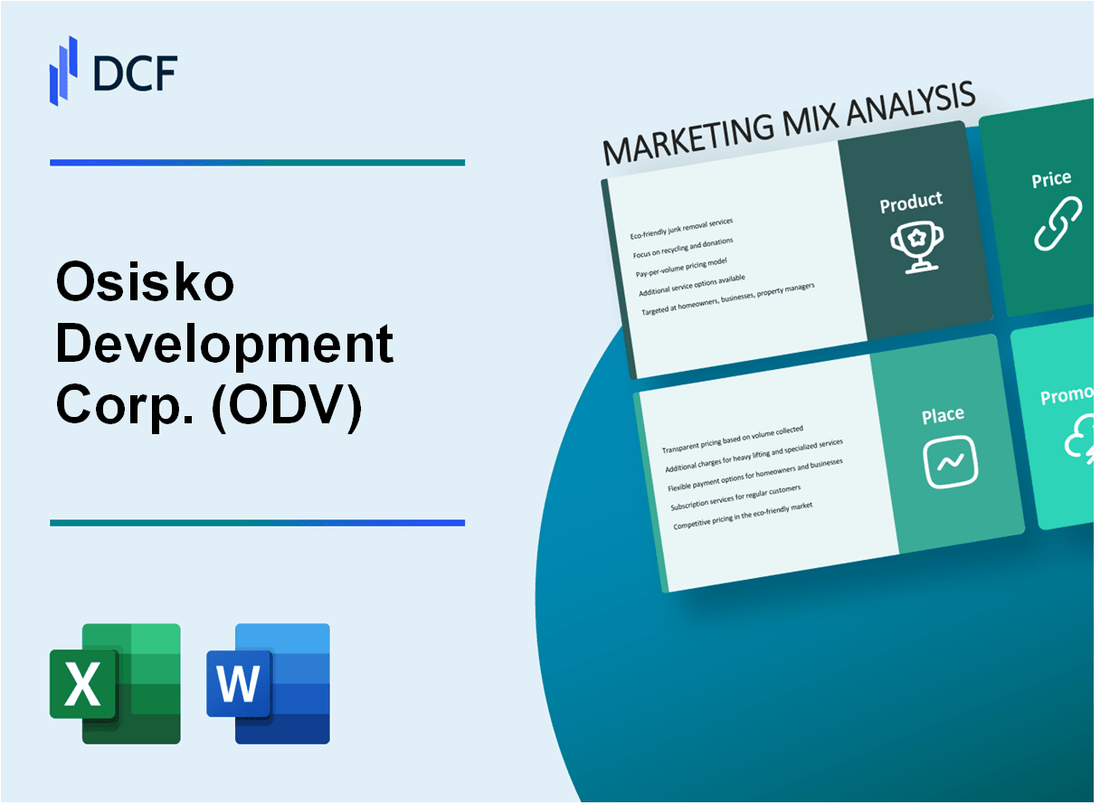 Osisko Development Corp. (ODV) Marketing Mix