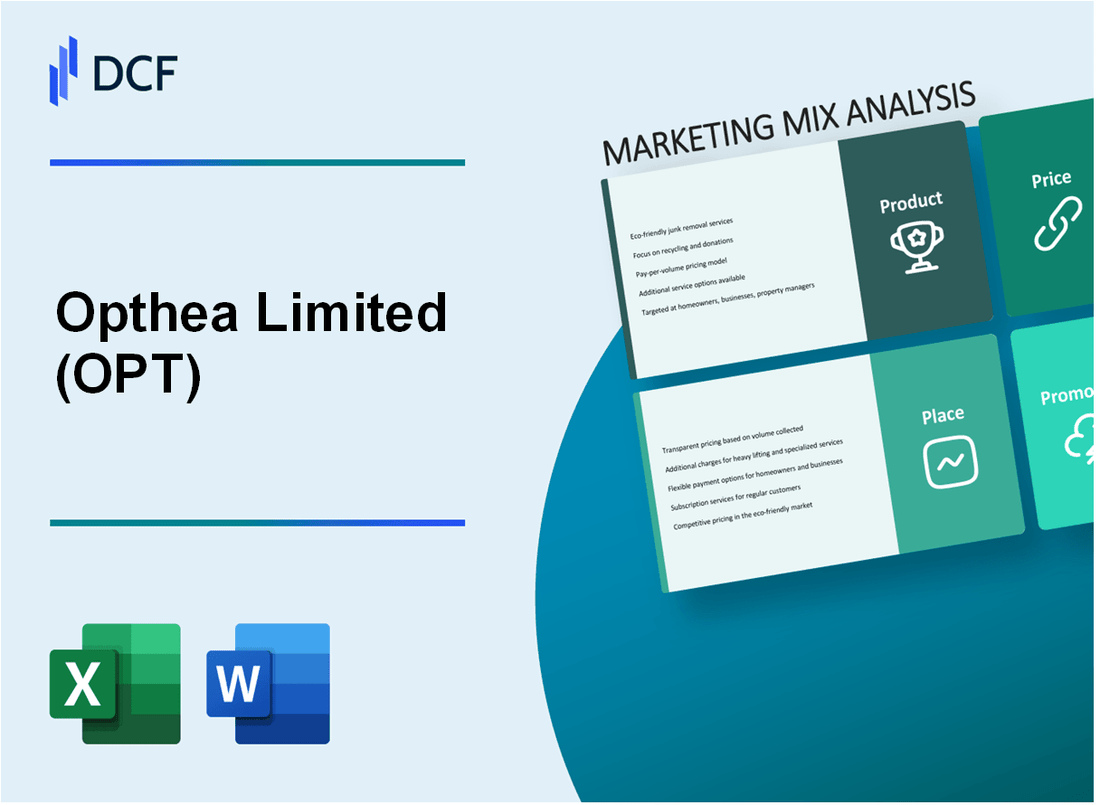Opthea Limited (OPT) Marketing Mix