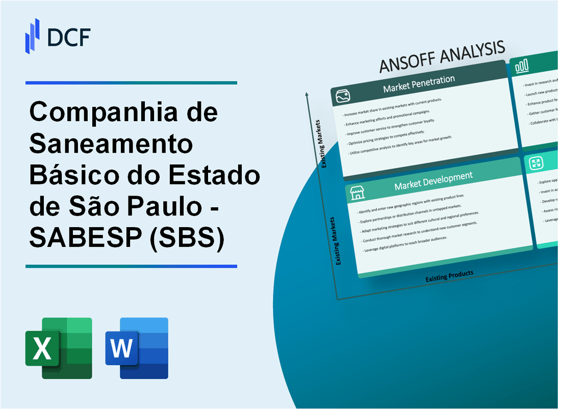 Companhia de Saneamento Básico do Estado de São Paulo - SABESP (SBS) ANSOFF Matrix