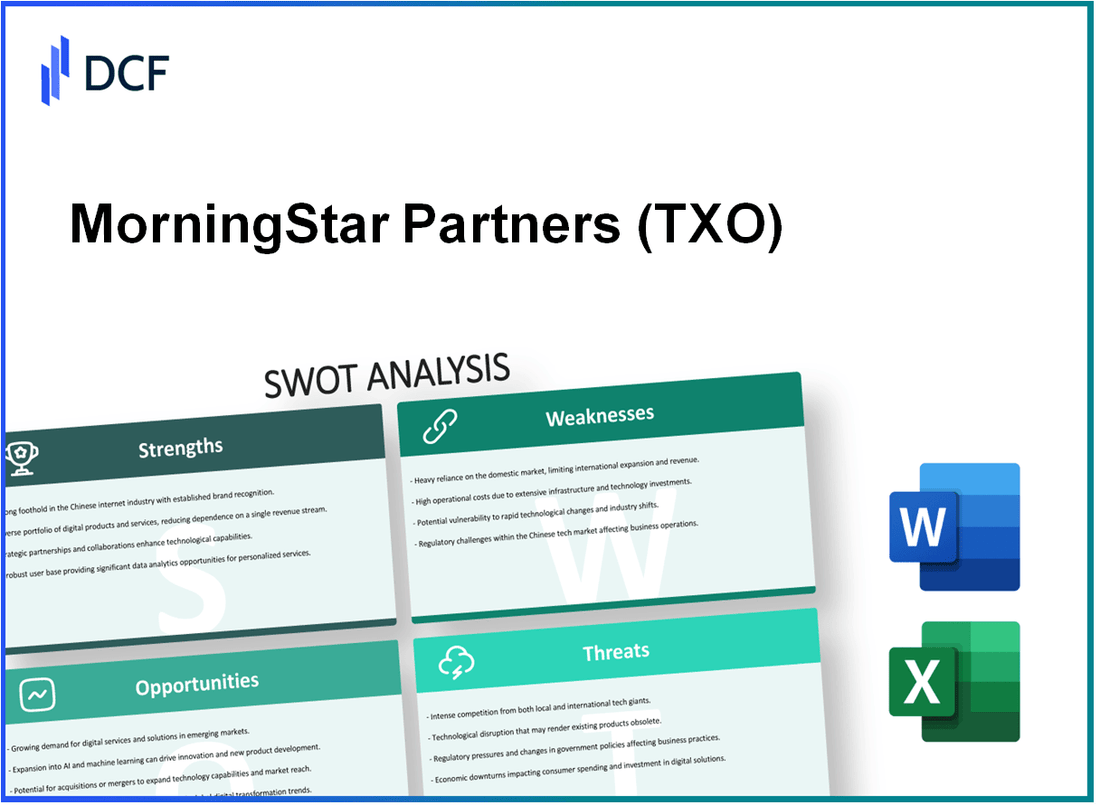 MorningStar Partners, L.P. (TXO): SWOT Analysis