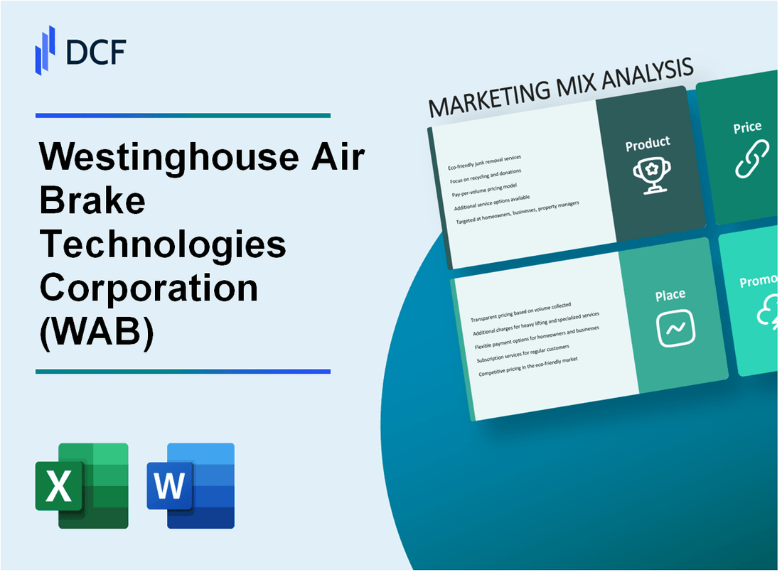 Westinghouse Air Brake Technologies Corporation (WAB) Marketing Mix