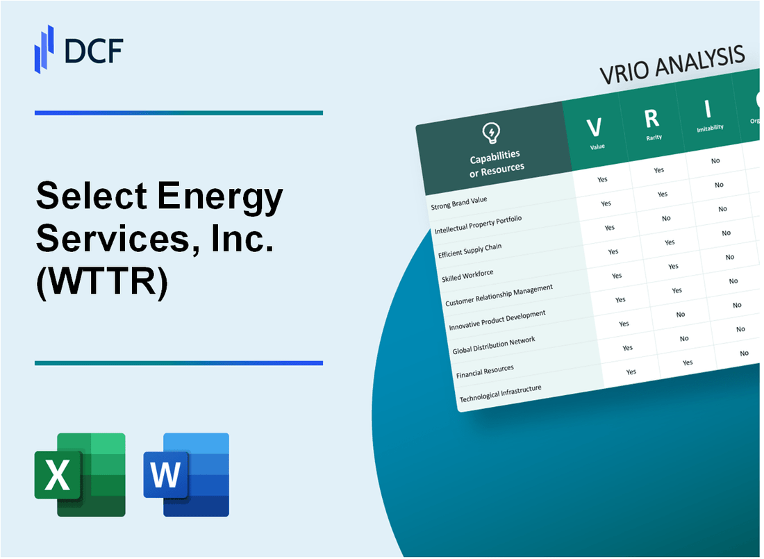 Select Energy Services, Inc. (WTTR) VRIO Analysis
